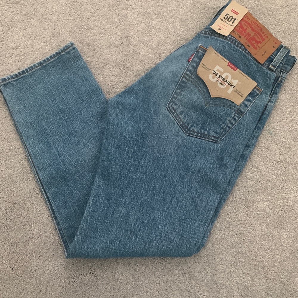 Levi’s 501 straight stretch jeans 28